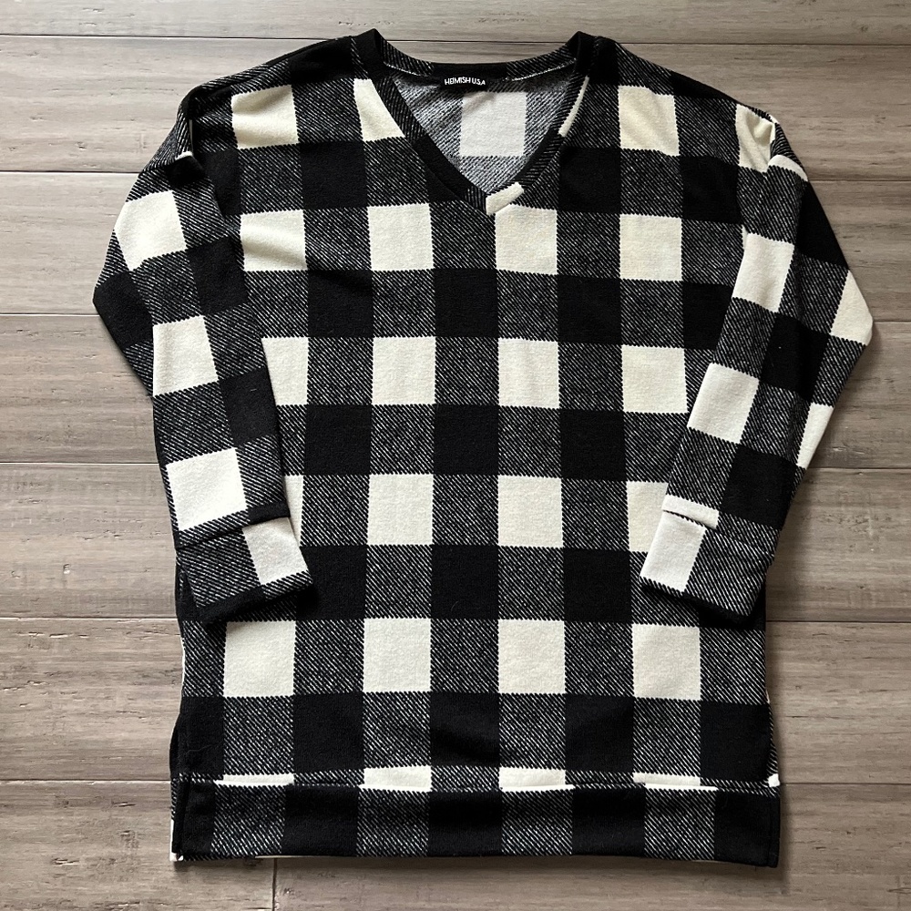 Buffalo Plaid Tunic - Picture 1 of 3